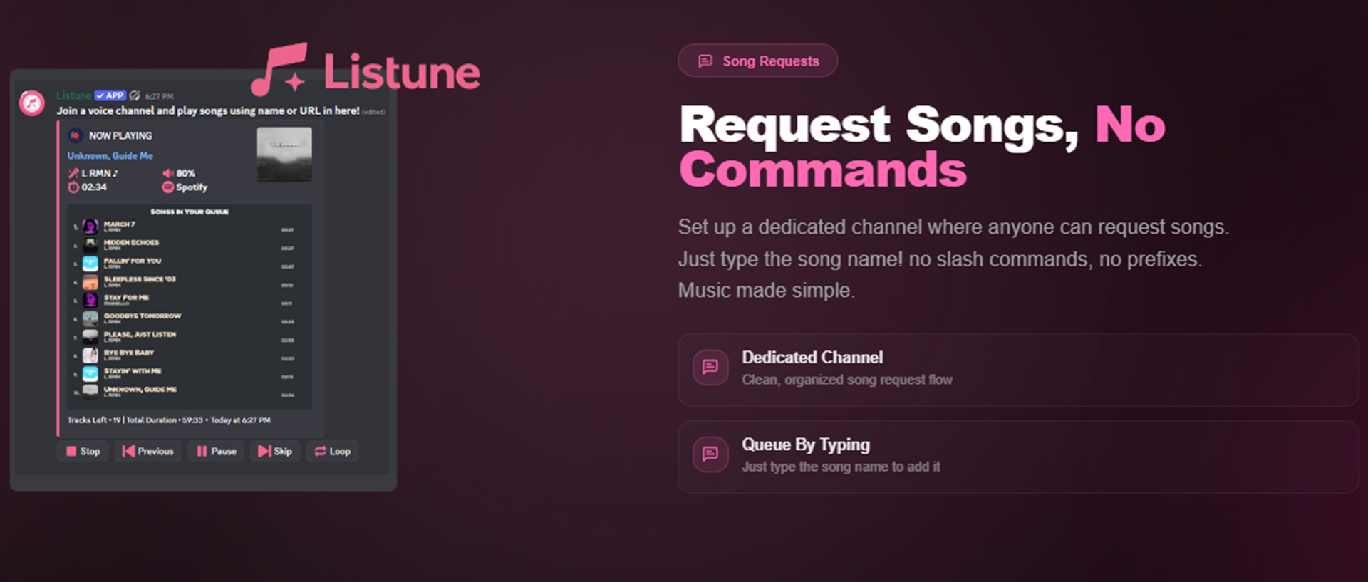 Request Songs Without Commands